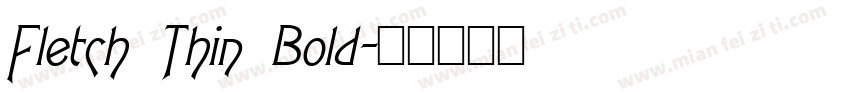 Fletch Thin Bold字体转换